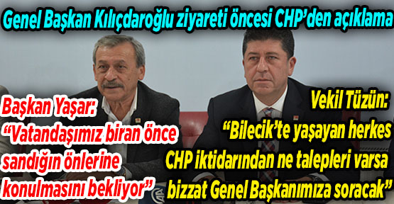 Genel Başkan Kılıçdaroğlu ziyareti öncesi CHP’den açıklama