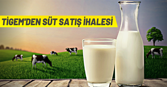 TİGEM'den süt satış ihalesine davet