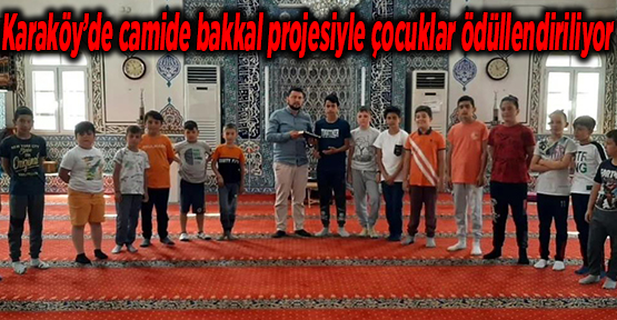 Karaköy’de camide bakkal projesiyle çocuklar ödüllendiriliyor