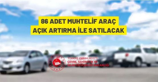 İstanbul Çevre, Şehircilik ve İklim İl Müdürlüğü'nden araç satış ihalesi